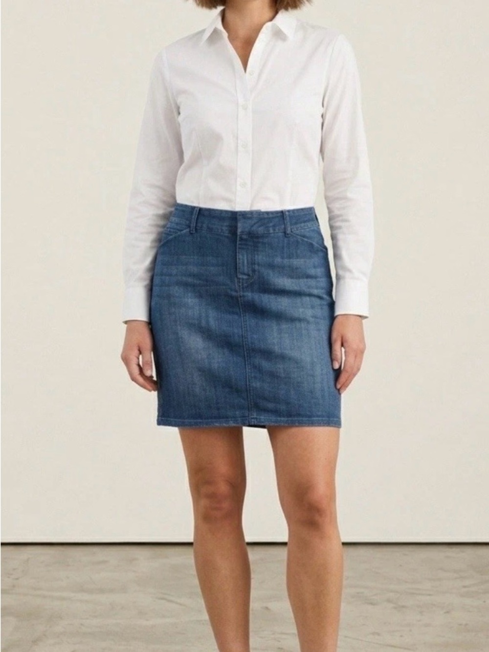 Old Navy Denim Skirt Women Size 8 Blue Stretch Mini Casual